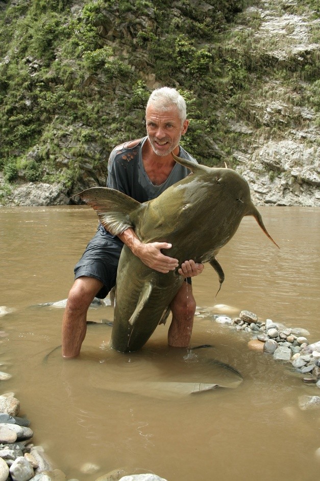 Photo:  Jeremy wade and scary fish